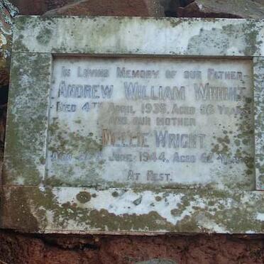 WRIGHT Andrew William -1935 &amp; Nellie -1944