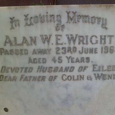 WRIGHT Alan W.E.  -1966