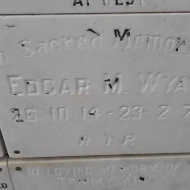 WYATT Edgar M. 1914-1974