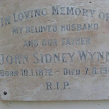 WYNN John Sydney 1872-1948