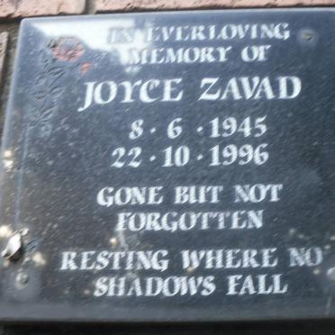 ZAVAD Joyce 1945-1996
