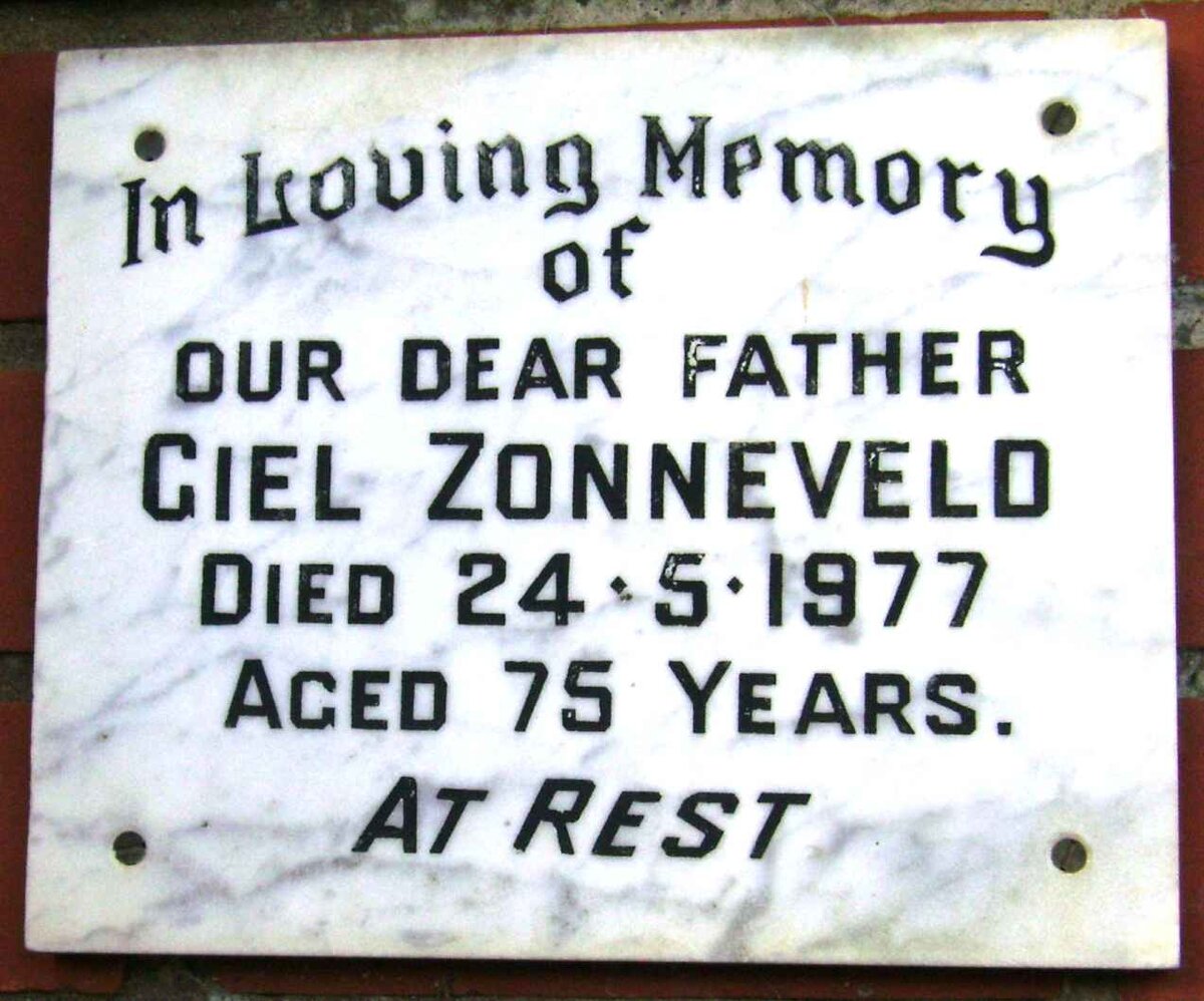 ZONNEVELD Giel -1977