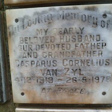 ZYL Casparus Cornelius, van 1919-1978