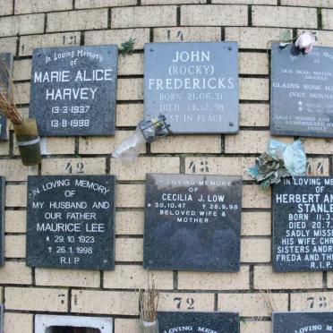 FREDERICKS :: HARVEY :: HATTINGH :: LEE :: LOW :: STANLEY