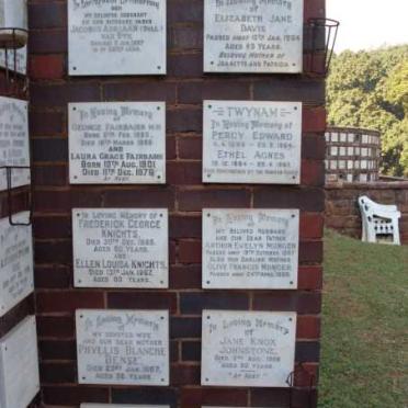 BENSE :: DAVIS :: VAN DYK :: FAIRBAIRN :: JACKSON :: JOHNSTONE :: KNIGHTS :: MUNGER :: TWYNAM