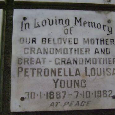 YOUNG Petronella Louisa 1887-1982