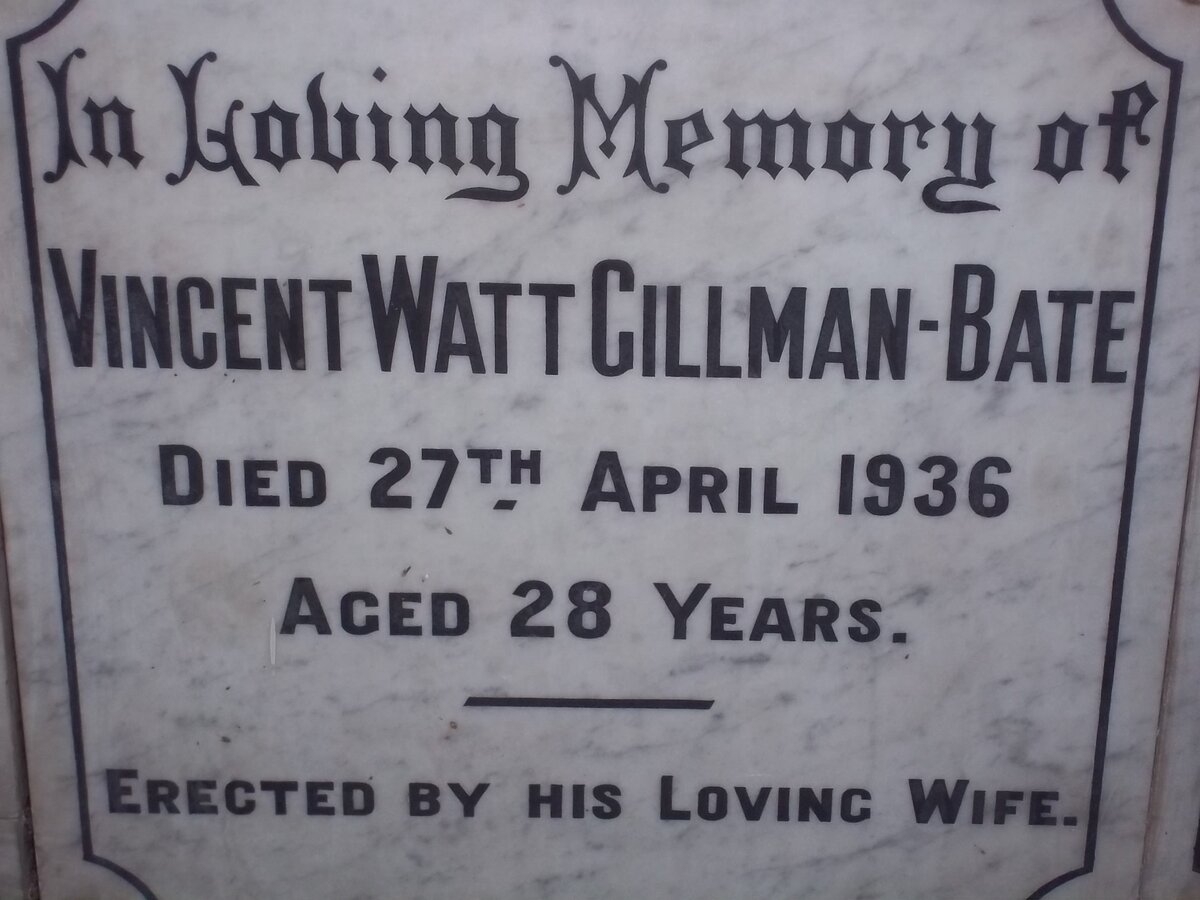 BATE Vincent Watt, GILLMAN -1936