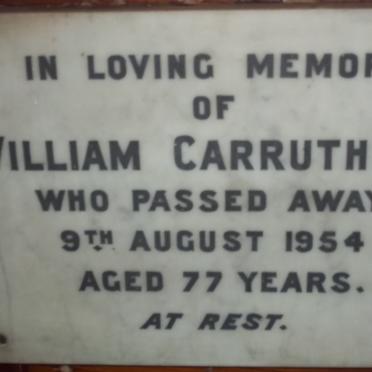 CARRUTHERS William -1954