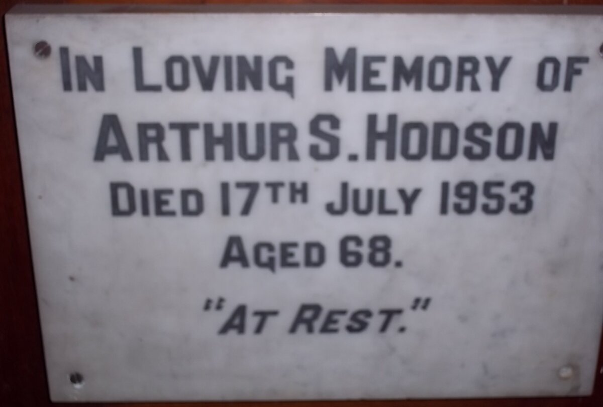 HODSON Arthur Samuel -1953