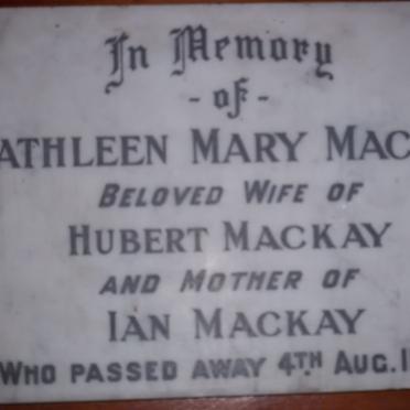 MACKAY Kathleen Mary -1953