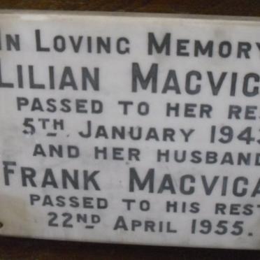 MACVIGAR Frank -1955 &amp; Lilian -1943