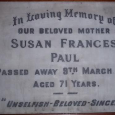 PAUL Susan Frances -1953