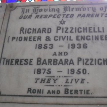 PIZZIGHELLI Richard 1853-1936 &amp; Therese Barbara 1875-1950