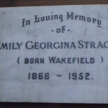 STRACHAN Emily Georgina nee WAKEFIELD 1866-1952