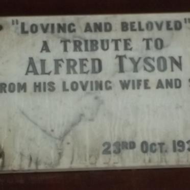TYSON Alfred -1938