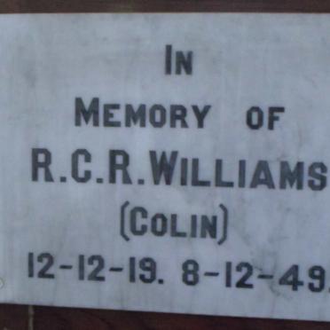 WILLIAMS R.C.R. 1919-1949