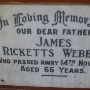 WEBBER James Ricketts - 1954