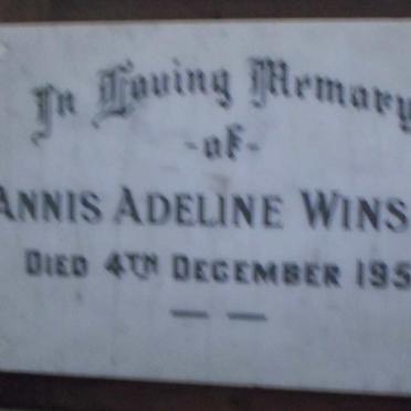 WINSER Annis Adeline -1951