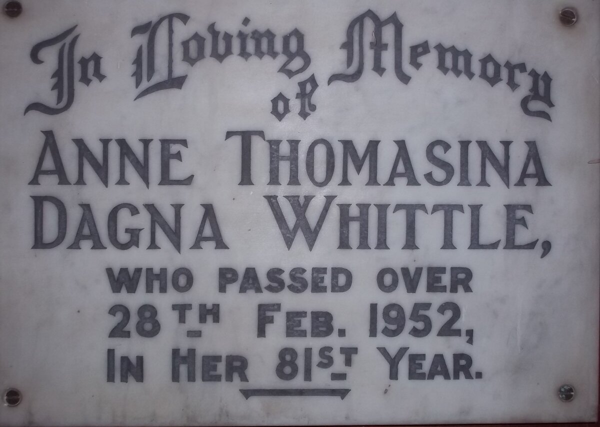 WHITTLE Anne Thomasina Dagna -1952