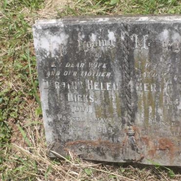 DICKS Bertie George -1964 &amp; Dorothy Helen -1949