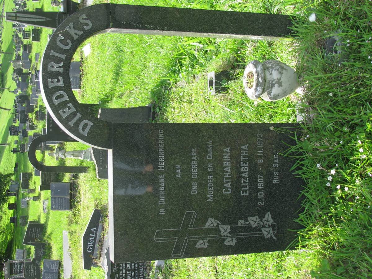 DIEDERICKS Catharina Elizabetha 1907-1973