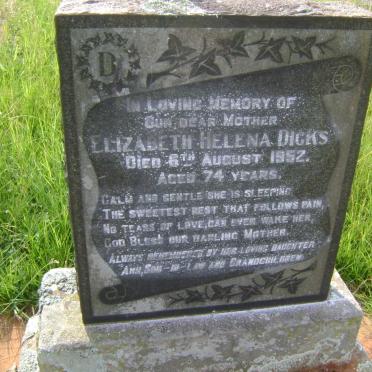 DICKS Elizabeth Helena -1952
