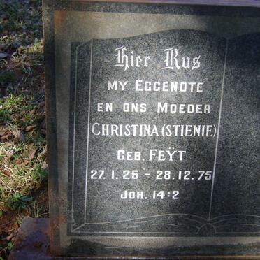 DIPPENAAR Christina nee FEŸT 1925-1975