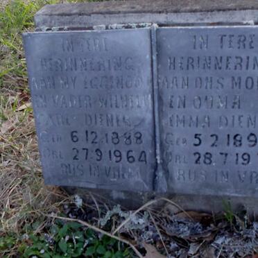 DIENER Carl 1888-1964 &amp; Emma 1899-1973