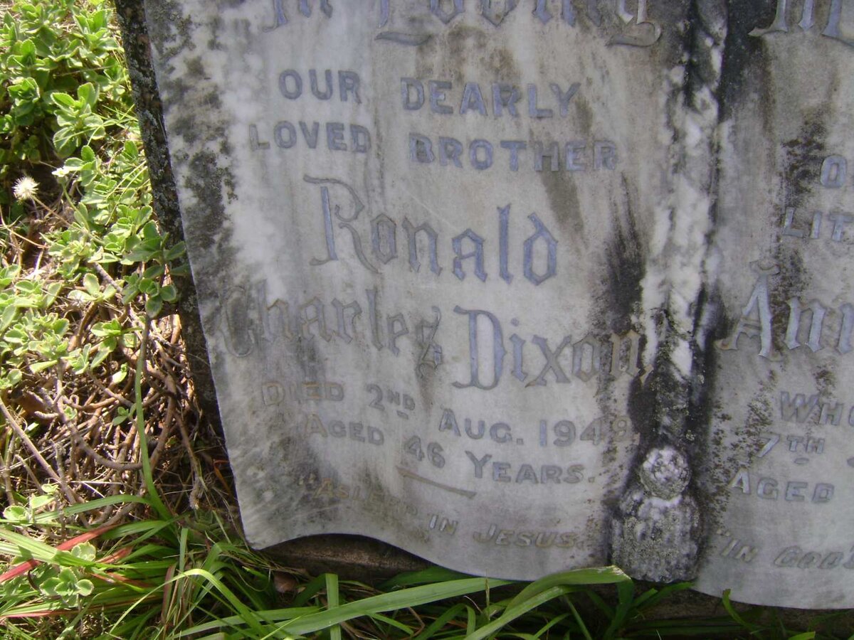 DIXON Annie -1952 :: DIXON Ronald Charles -1949