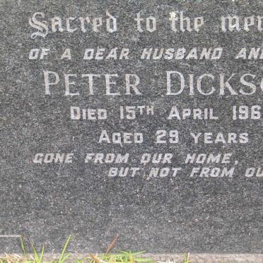 DICKSON Peter -1965