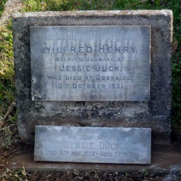 DUCK Wilfred Henry -1931 &amp; Jessie -1970