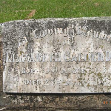 DUFF Elizabeth  nee Calder 1884-1912