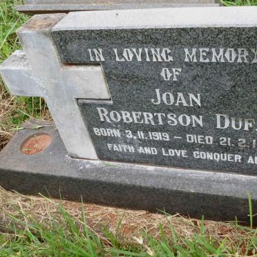 DUFF Joan Robertson 1919-1992