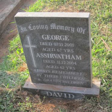 DAVID George -2001 &amp; Assirvatham -2004