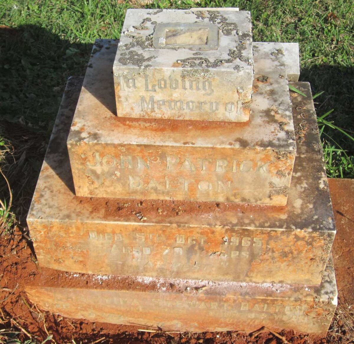 DALTON John Patrick -1965 &amp; Christina Stewart -1968