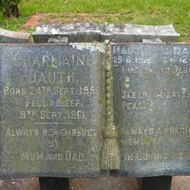 DAUTH Charmaine 1956-1961 :: DAUTH Martha M. 1918-1990