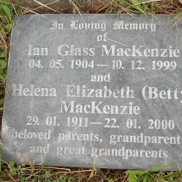 DARK Hedley -1943 &amp; Marion -1976 :: MACKENZIE Ian Glass 1904-1999 &amp; Helena Elizabeth 1911-2000