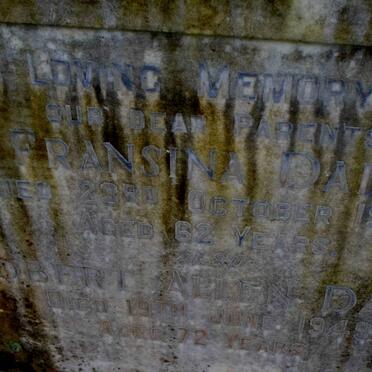 DALE Robert Allen -1949 &amp; Fransina -1941