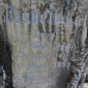 DALY Elizabeth Kate 1872-1950