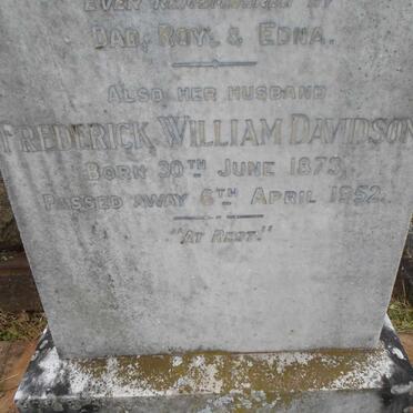 DAVIDSON Frederick William 1873-1952