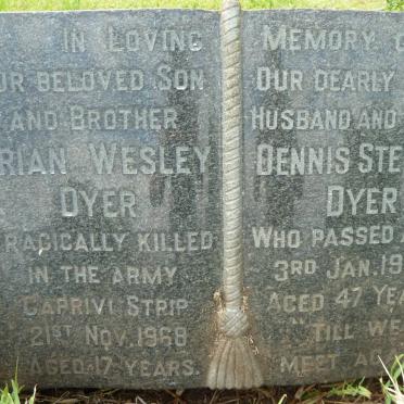 DYER Brian Wesley -1968 :: DYER Dennis Steven 1923-1970