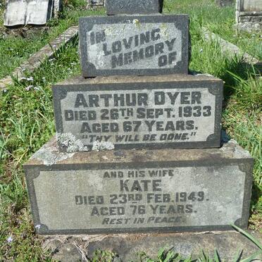DYER Arthur -1933 &amp; Kate -1949