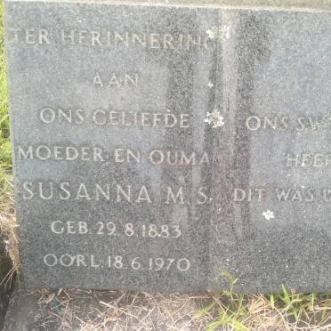 DYK Susanna M.S., van 1883-1970