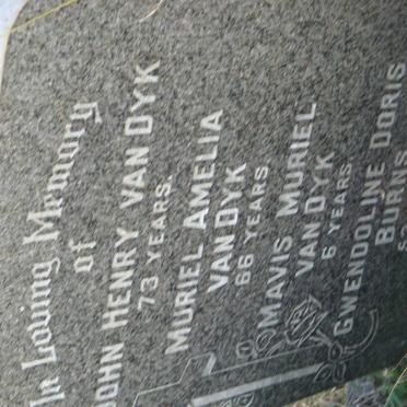 DYK John Henry, van &amp; Muriel Amelia :: Van DYK Mavis :: BURNS Gwendoline Doris