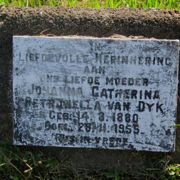 DYK Johanna Catherina Petronella, van 1880-1955