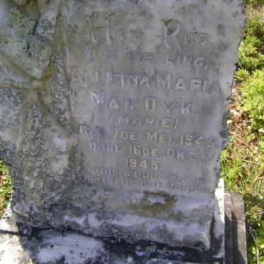 DYK Alletta Maria, van 1945-1945