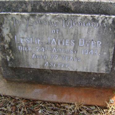 DYER Leslie James -1943 &amp; Harriet A. -1955