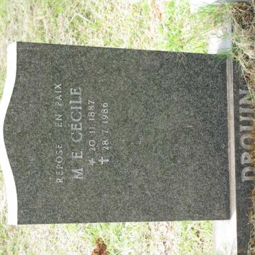 DROUIN M.E. Cecile 1887-1996