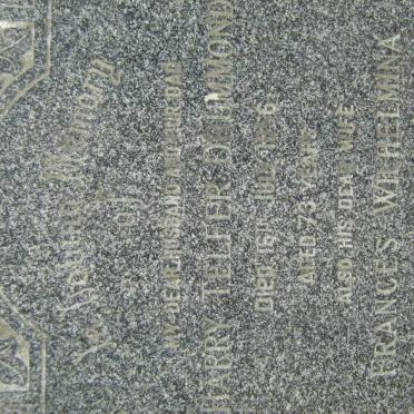 DRUMMOND Harry Telfer -1956 &amp; Frances Wilhelmina -1957