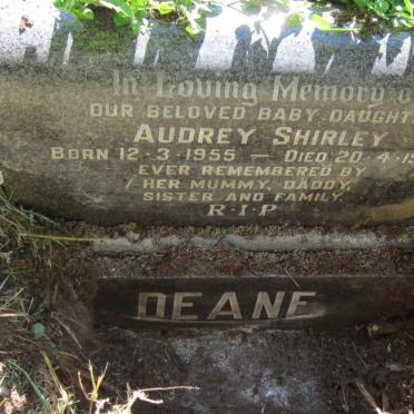DEANE Audrey Shirley 1955-1980